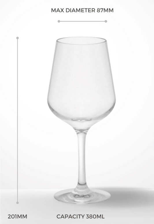 Unbreakable Wine Glass for Boats Pack of 4